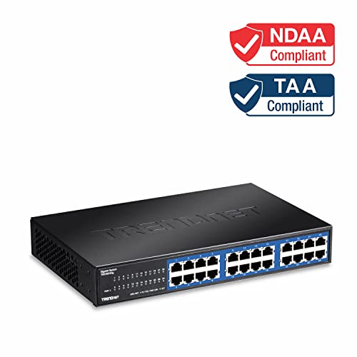 24-Port Gigabit Ethernet Switch for Desktops with Lifetime Protection