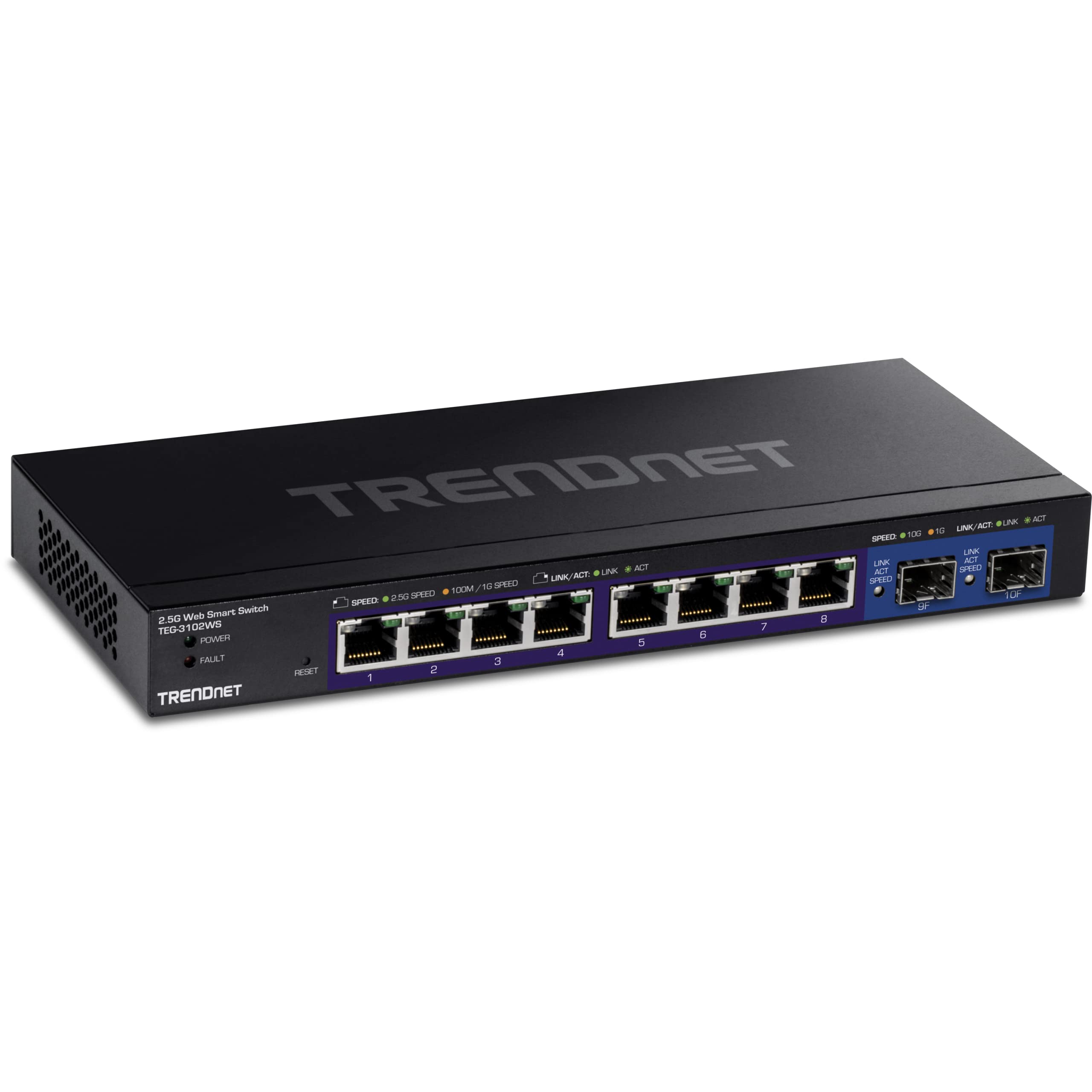 10-Port Managed Smart Switch with Lifetime Protection