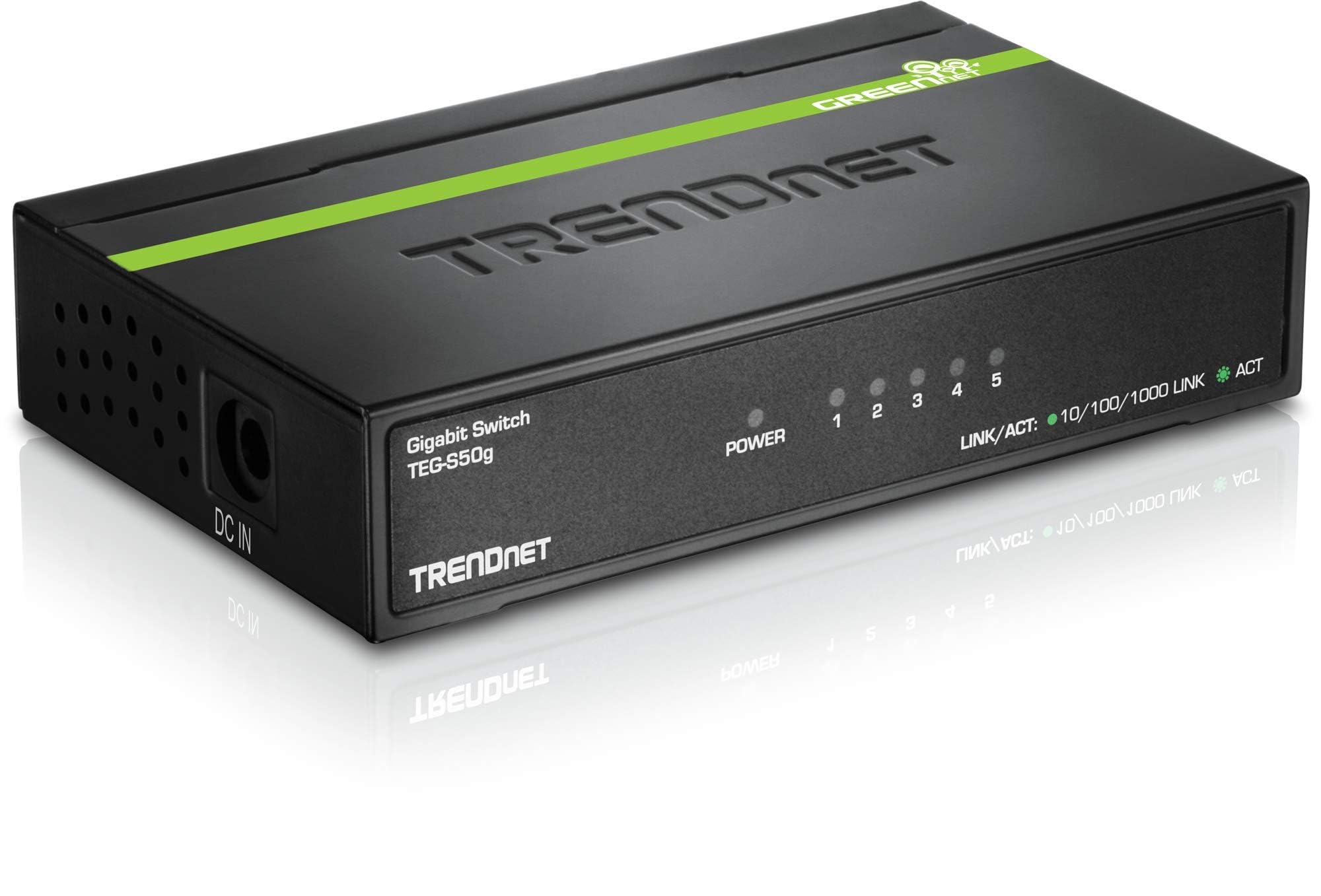 GREENnet Mini Gigabit Switch with 5 Ports NDAA & TAA Compliant