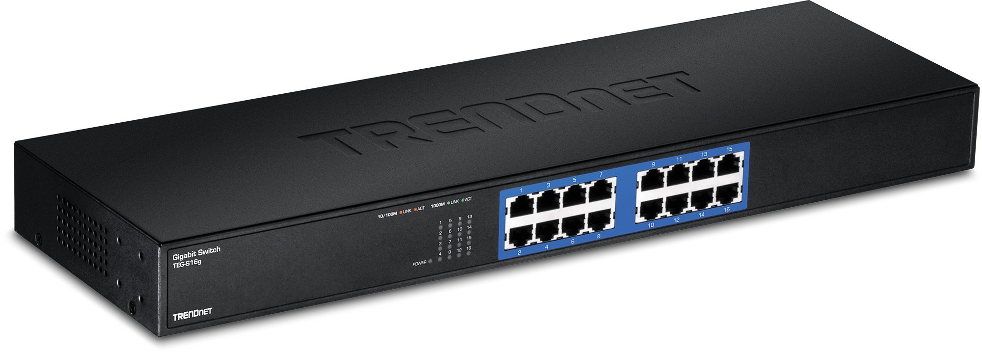 16-Port Gigabit Ethernet Switch for Home and Small Businesses